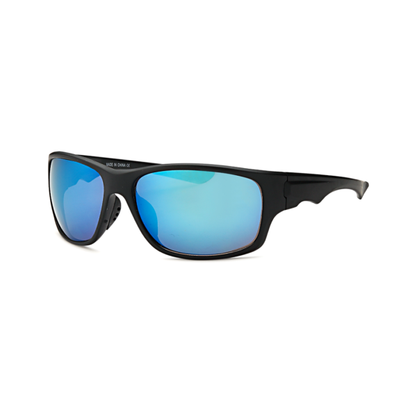blue men's wrap sunglasses