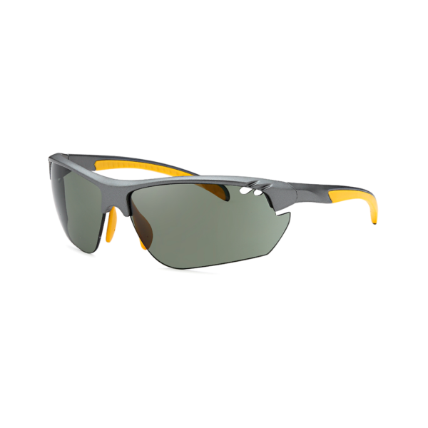 yellow rimless men's sunglasses