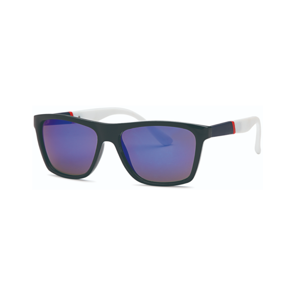 black and white men's square sunglasses