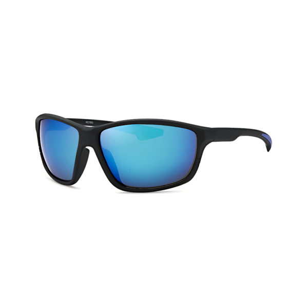 blue men's wrap sunglasses