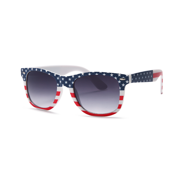 black lens american flag sunglasses