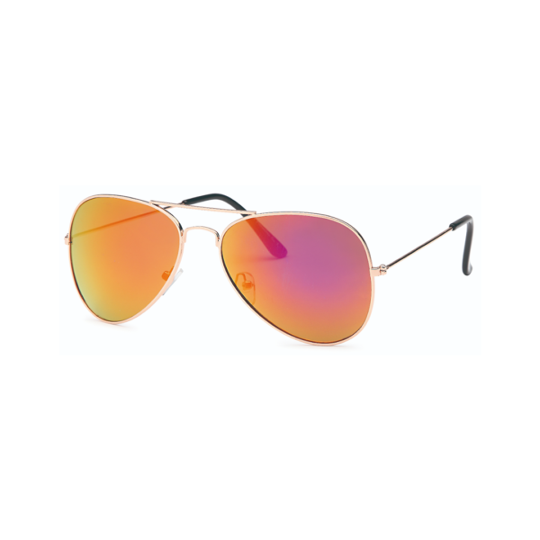 red mirror gold aviator sunglasses