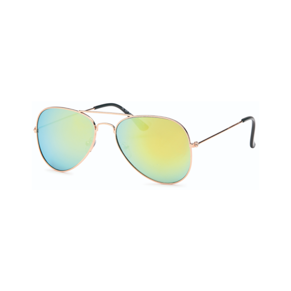 green gold aviator sunglasses