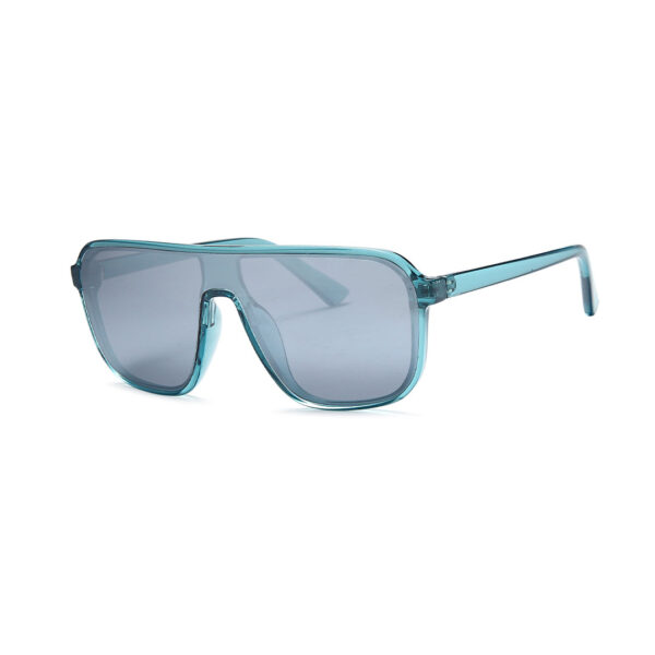 blue clear shield unisex sunglasses