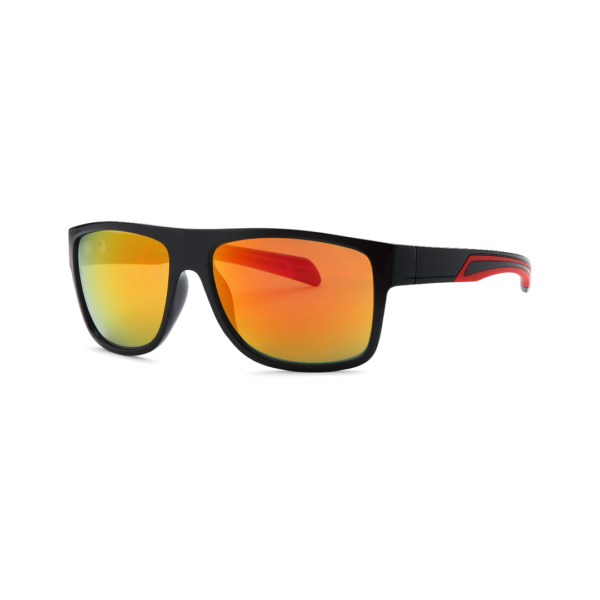 men's classic wrap sunglasses in red lenses